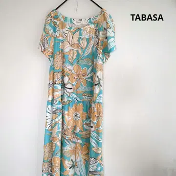 TABASA 플라워 프린트 롱 원피스 일본제