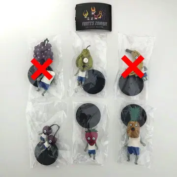 가챠 팬더의 구멍 후르츠 좀비 4종 세트