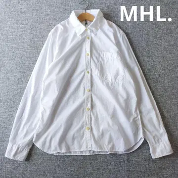 MHL 일본제 스몰 칼라 셔츠 박스 실루엣 사이즈 2 면 새상품급