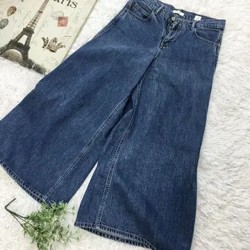 새상품급 자라 자라 슈퍼 와이드 데님 팬츠 배기 팬츠 EUR36