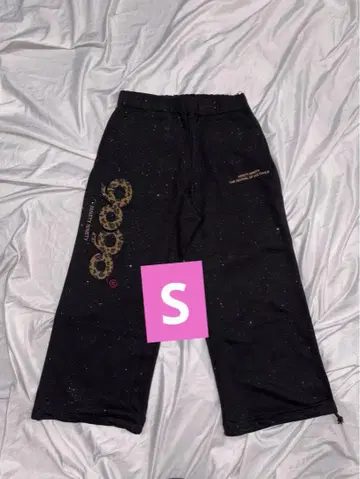 9090 girl OG 로고 글리터 스웨트 팬츠 S