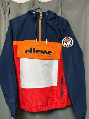 ellesse 아노락 자켓 M 네이비/오렌지