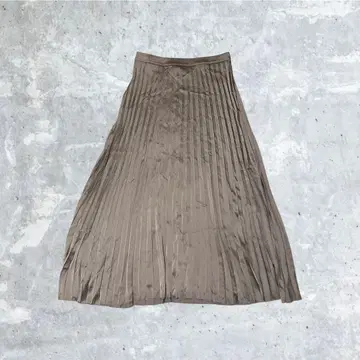 00's SHEIN 플리츠 스커트 그런지 Y2K 롱 기장 더스티 컬러