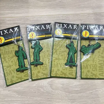 Pixar 해피 복권 러버 참 그린 아미맨 4종 세트