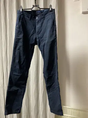 BEAMS 네이비 바지 남성용 S 사이즈