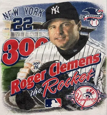 Roger Clemens 300승 기념 티셔츠 XL