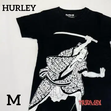 할리 티셔츠 반팔 사무라이 빅 프린트 HURLEY 블랙 M