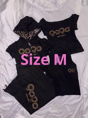 9090 girl OG Logo Glitter Half 4종 세트 M