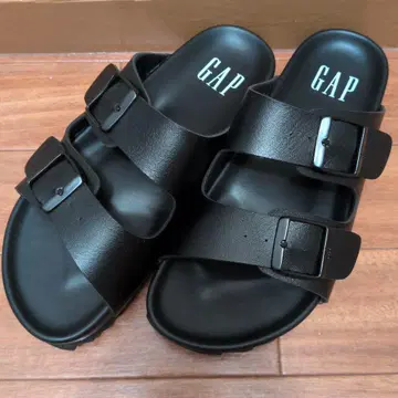 GAP 블랙 더블 스트랩 샌들 23.0cm