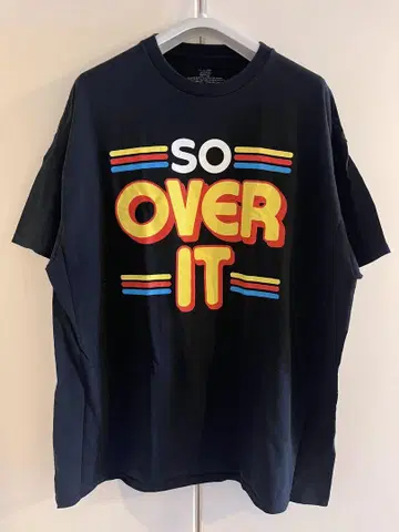 SO OVER IT 티셔츠 네이비 반팔 XL 사이즈