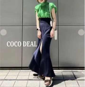COCO DEAL 슬릿 화장실 밑단 머메이드 스커트