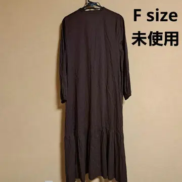 원피스 롱 원피스 셔츠 원피스 브라운 긴팔