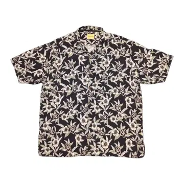 tommy bahama 타미힐피거 꽃무늬 알로하 셔츠 XL 블랙
