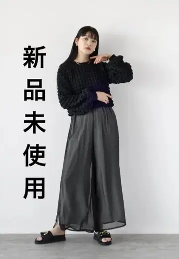 RADITE 시어 와이드 팬츠