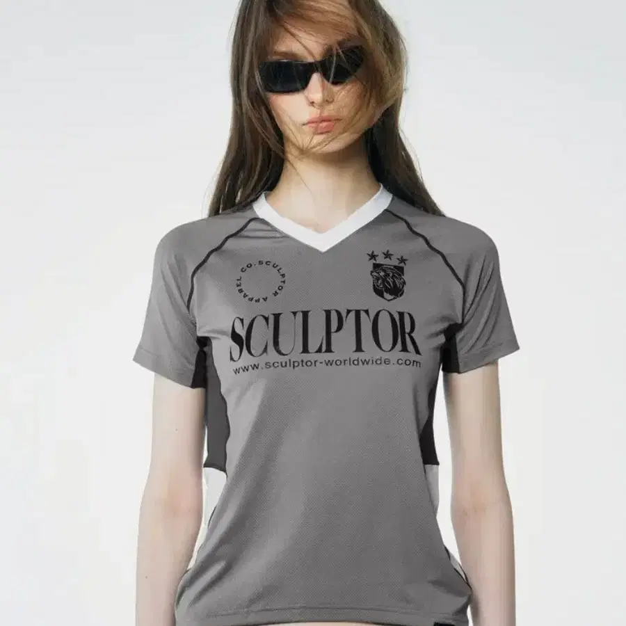 SCULPTOR | 스컬프터 Sculptor Sheriff Cut Out Tee Dirty White