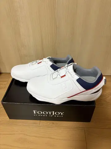 미사용 새상품 FOOTJOY 골프화 26.5cm 화이트 네이비