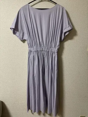 연보라색 반팔 원피스 38 드레스테리아