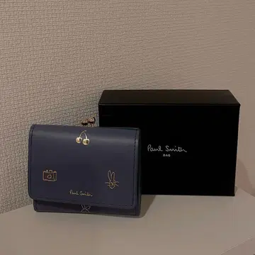 폴스미스 3단 폴더형 지갑 네이비