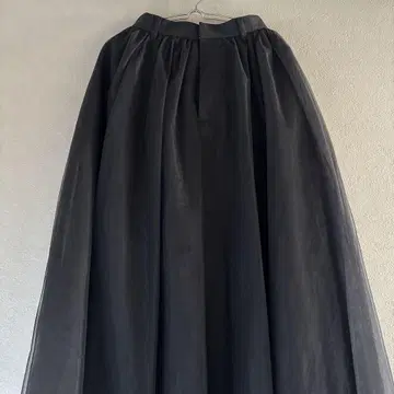 CLANE 블랙 플레어 스커트