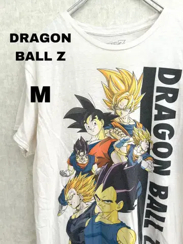 DRAGONBALL 드래곤볼 Z 티셔츠 반팔 화이트 애니메이션 티셔츠 M