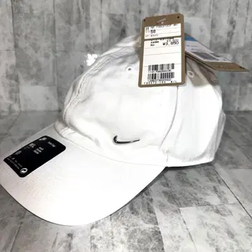 새상품 NIKE 나이키 화이트 캡 유니섹스 메탈