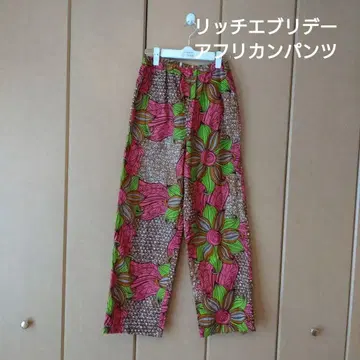 RICCI EVERYDAY 꽃무늬 코튼 와이드 팬츠