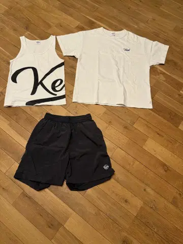 케보즈 KEBOZ 탱크탑 티셔츠 하프 팬츠 3개 세트