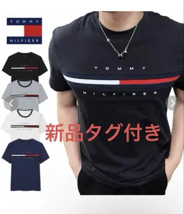 타미힐피거 티셔츠 반팔 크루넥 티셔츠