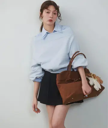 snidel [WEB 한정품] 원숄더 로고스 맨투맨