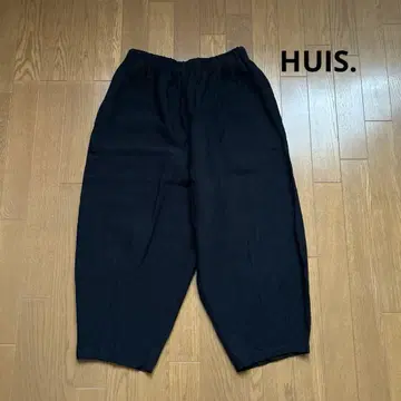 HUIS.506 대나무 린넨 벌룬 팬츠 블랙