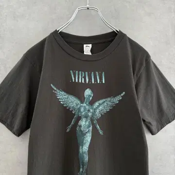 NIRVANA 닐바나 In Utero 프린트 티셔츠 블랙 M
