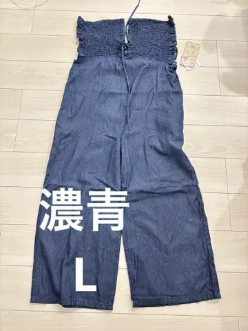 시마무라 Laxdantia 셔링 살로펫 데님 L 중 파랑