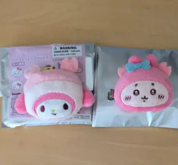 치이카와 산리오 콜라보 헤어 클립 2개 세트