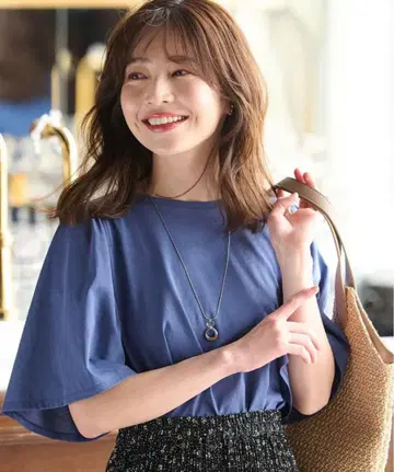 *any SiS* 플레이팅 저지 플레어 슬리브 티셔츠 *새상품*