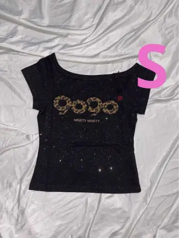 9090 girl OG 로고 글리터 티 사이즈 S