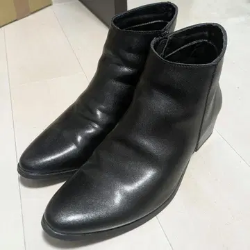 팩토리 샘플 힐 숏부츠 가죽 26.5~27cm