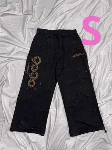 9090 girl OG 로고 글리터 스웨트 팬츠 S