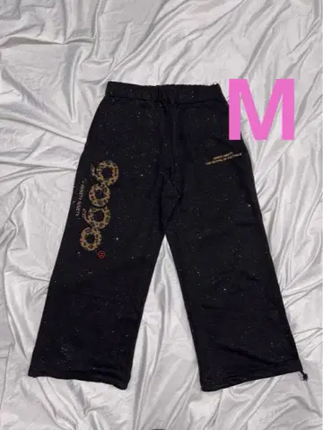 9090 girl OG 로고 글리터 스웨트 팬츠 M