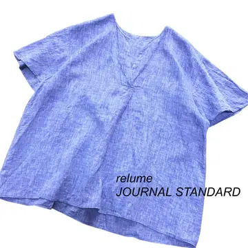 relume JOURNAL STANDARD 프렌치 린넨 스키퍼 블라우스