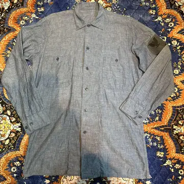 50년대~60년대 VINTAGE U.S.NAVY 샴브레이 셔츠 USN