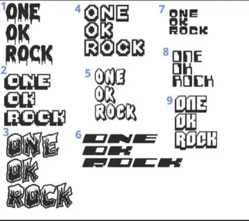 ONE OK ROCK 커팅 스티커 오더