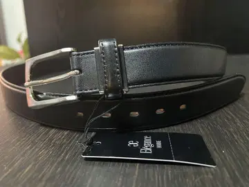 Elegance 우아함 블랙 가죽 벨트 미사용 새상품 택 포함
