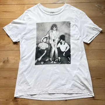 ZARA NIRVANA 닐바나 프린트 티셔츠 백 프린트 L