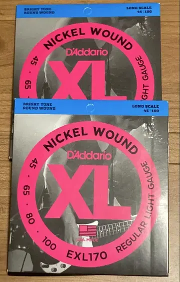 2세트 D'Addario EXL170 일렉 베이스 줄 45-100