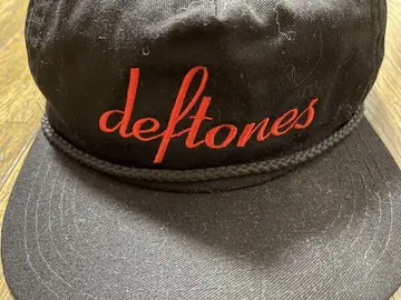 deftones 야구 모자 블랙 레드