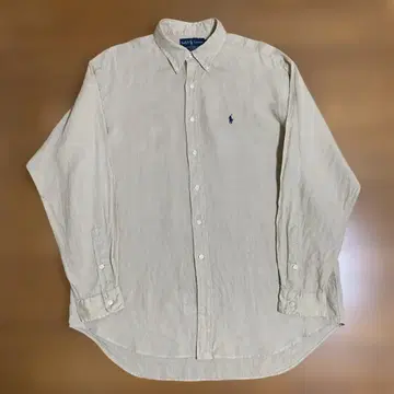 Ralph Lauren BLAKE 100% 린넨 버튼 다운 셔츠 L