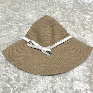 아시나 뉴욕 스트로우 햇 라피아 밀짚모자 오드리