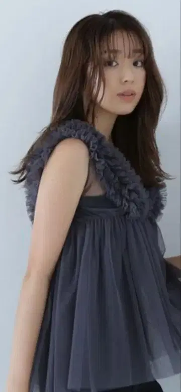 NATURAL BEAUTY BASIC 프릴 튤 튜닉
