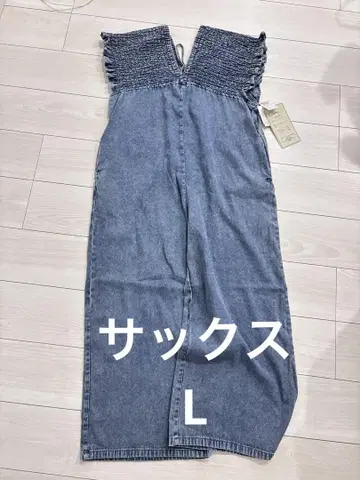 시마무라 Laxdantia 셔링 살로펫 데님 L 중 파랑