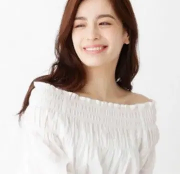 yori  7부 소매 블라우스 튜닉 화이트 화이트 오프숄더도 가능